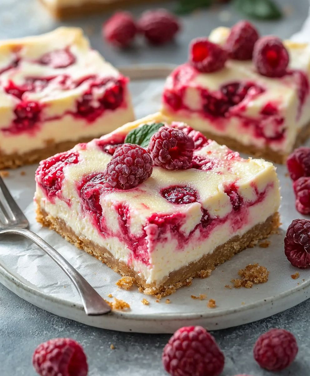 White Chocolate Raspberry Cheesecake