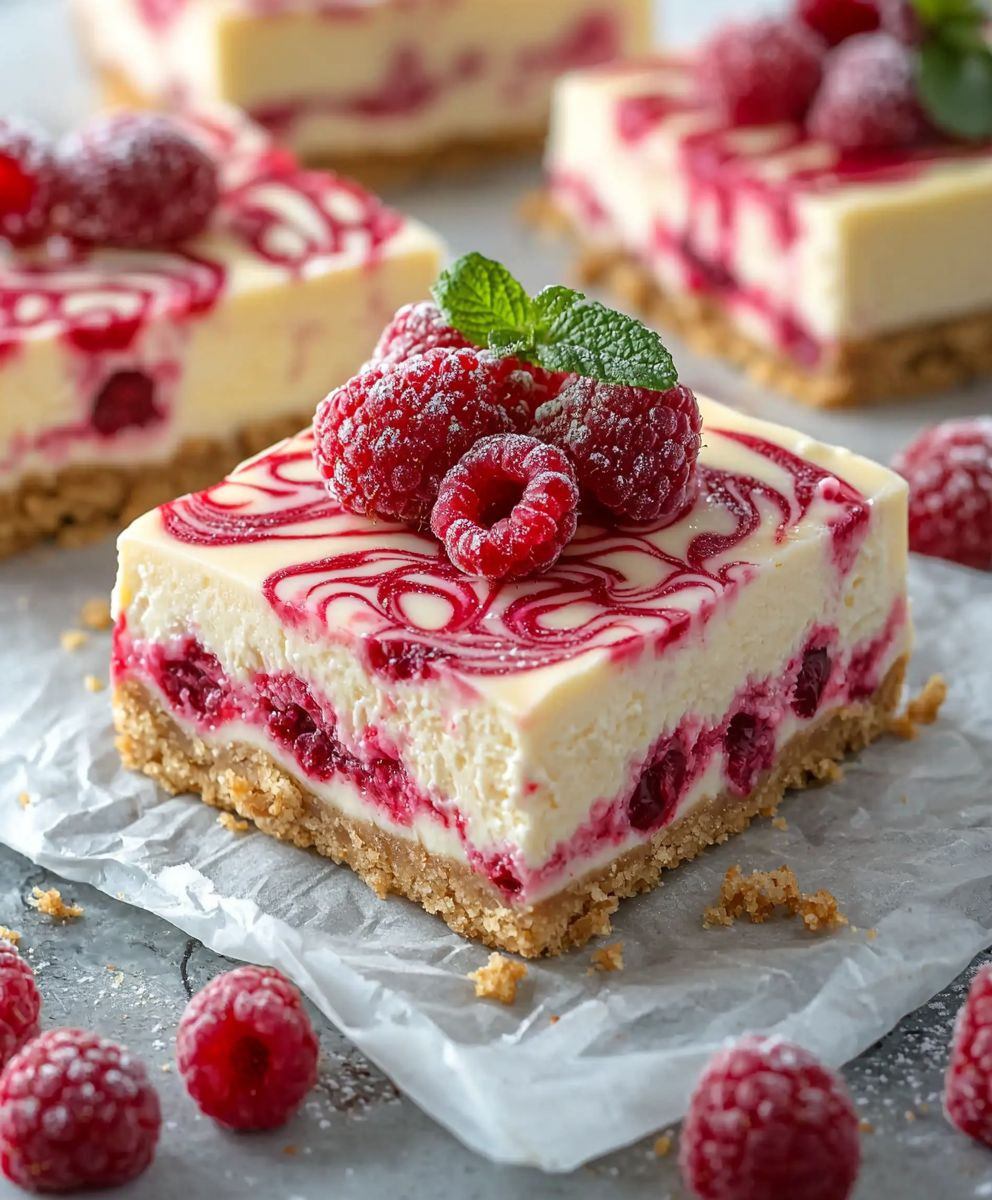 White Chocolate Raspberry Cheesecake