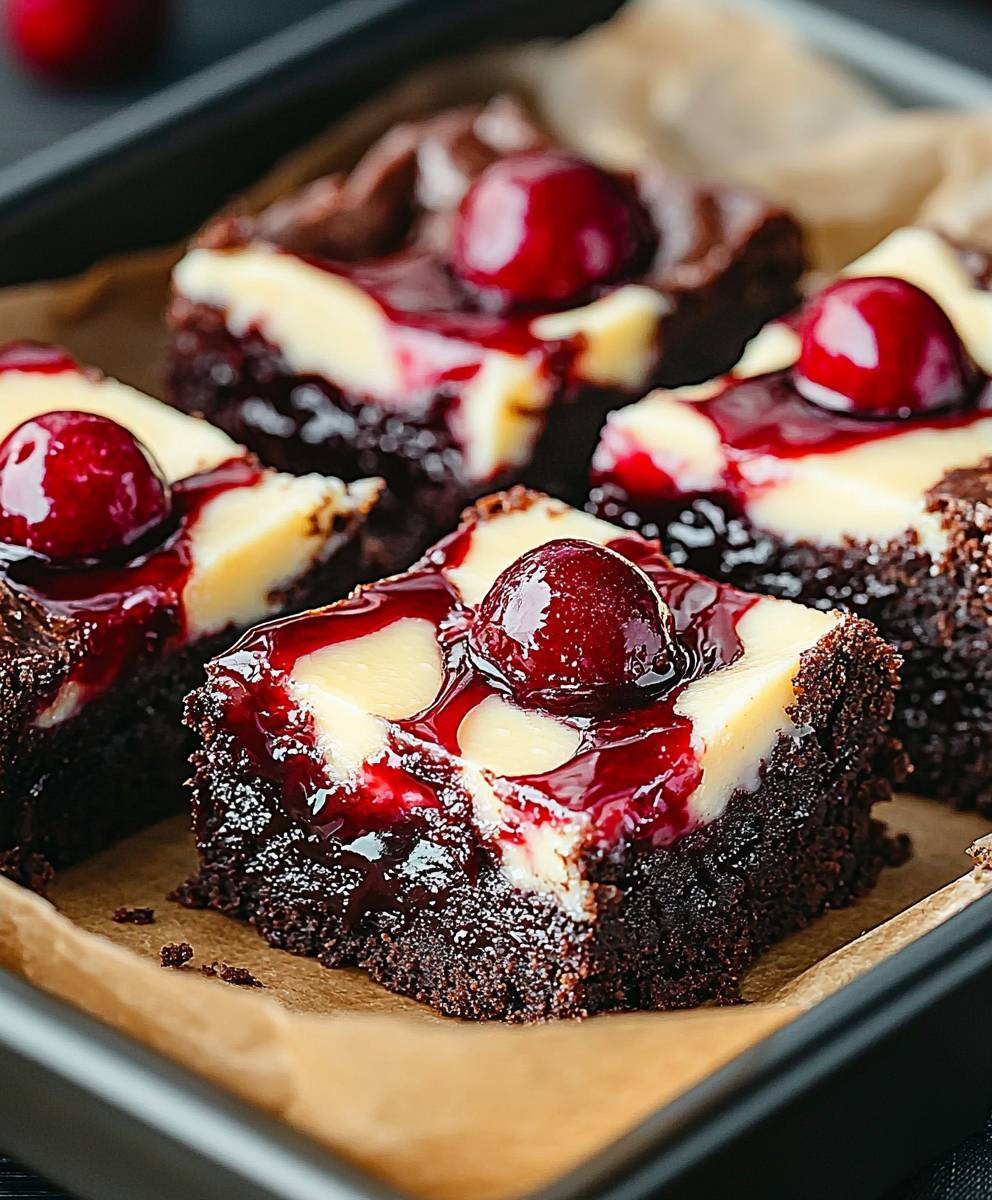 Cherry Cheesecake Brownies