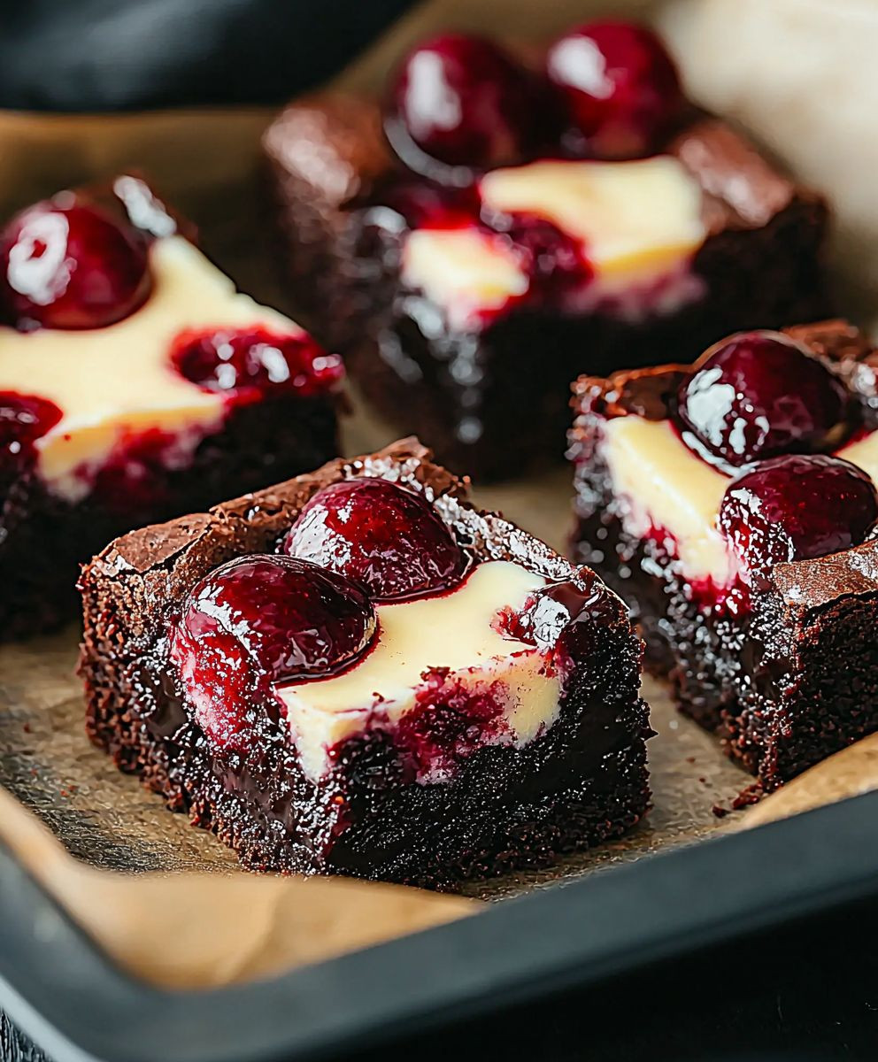 Cherry Cheesecake Brownies