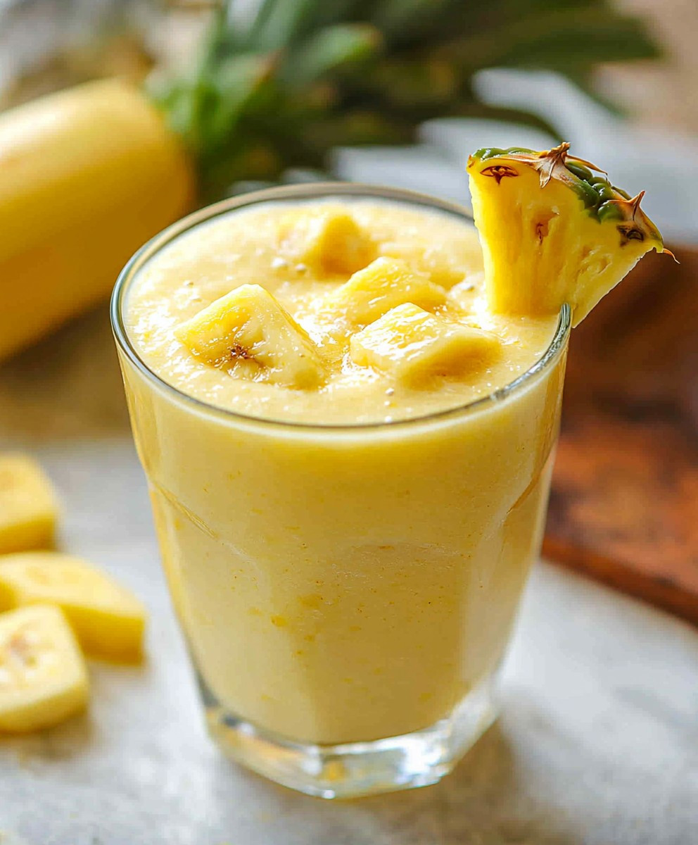 Pineapple banana smoothie