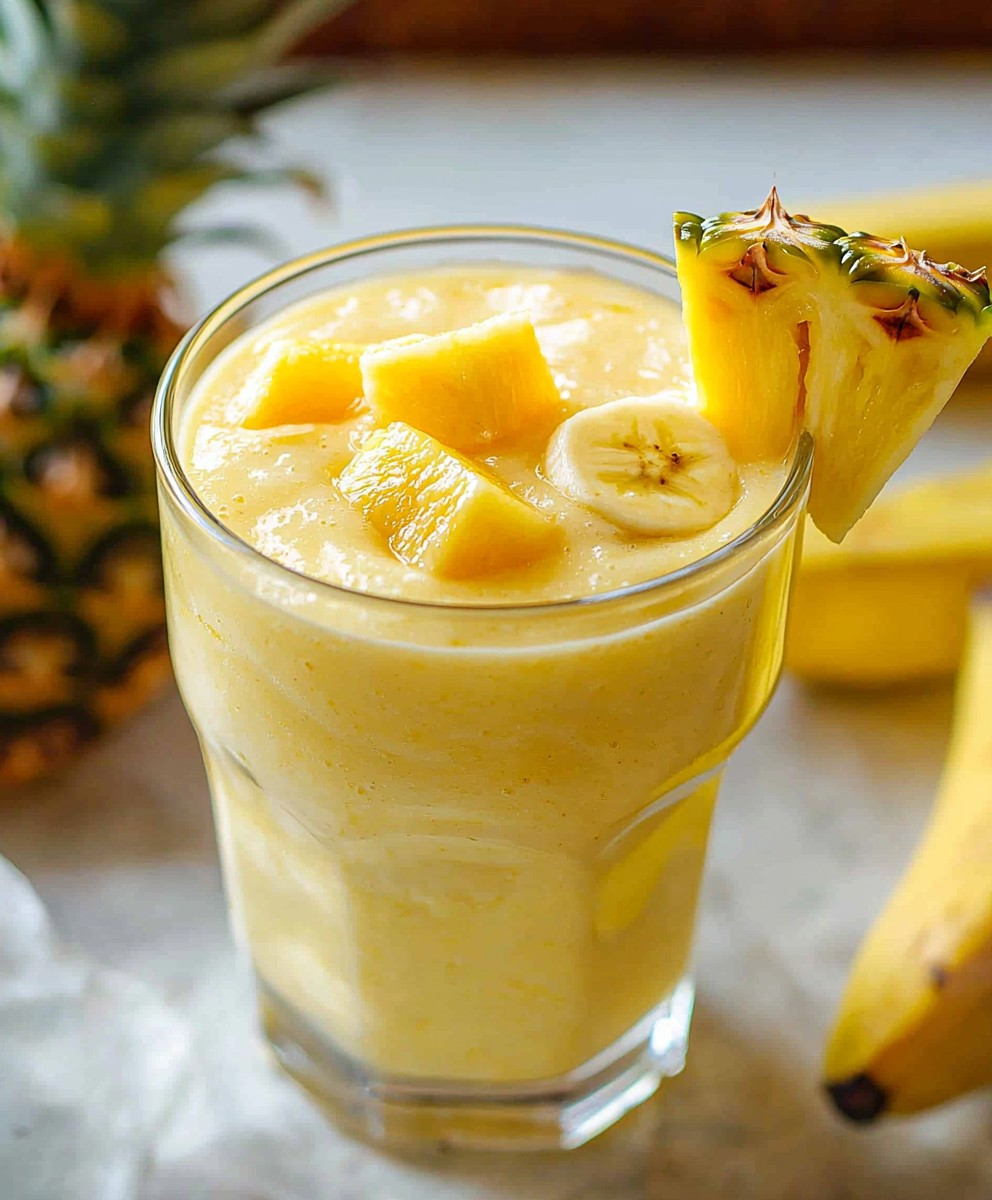 Pineapple banana smoothie