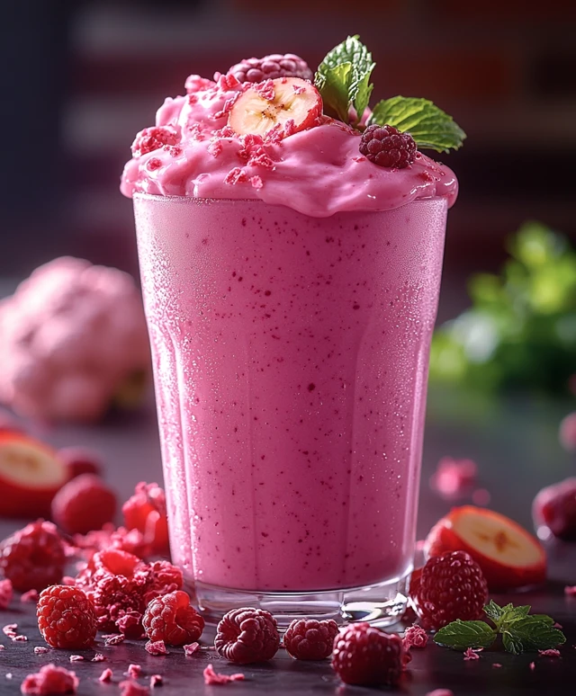 Berry Banana Cauliflower Smoothie