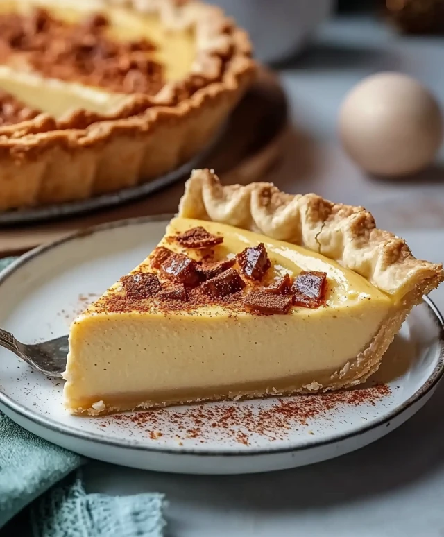 Holiday Eggnog Pie Dessert