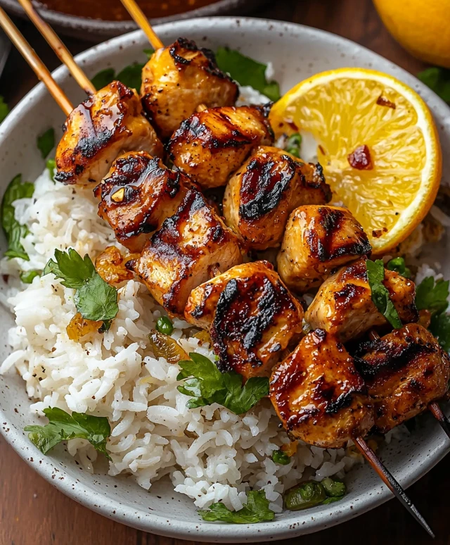 Citrus Chicken Kebabs