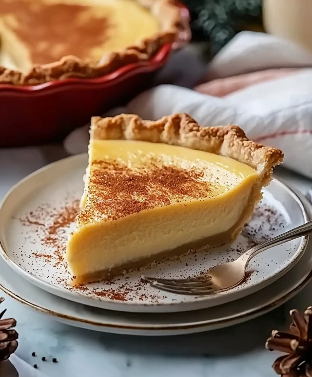 Holiday Eggnog Pie Dessert