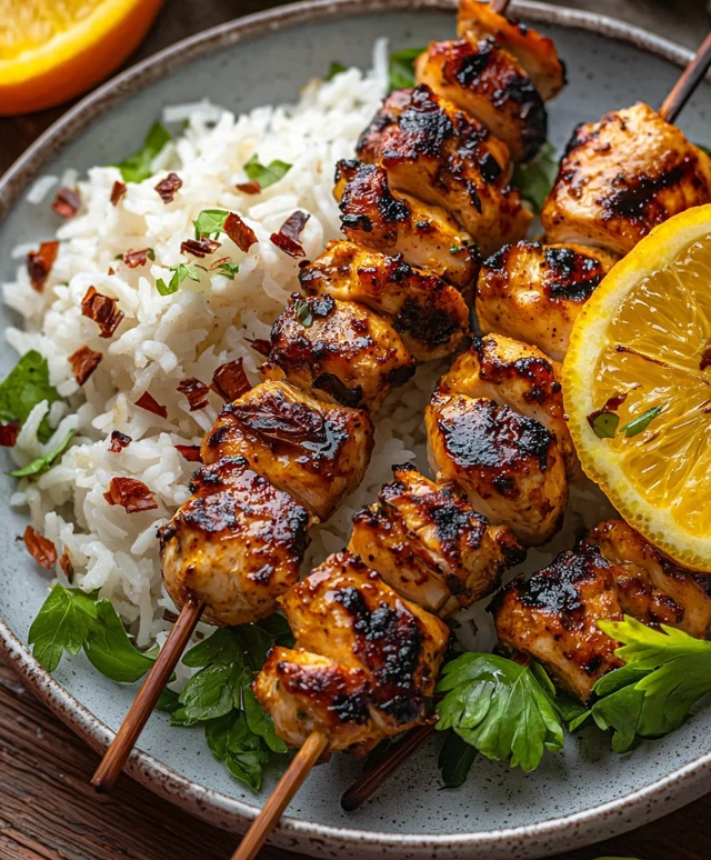 Citrus Chicken Kebabs