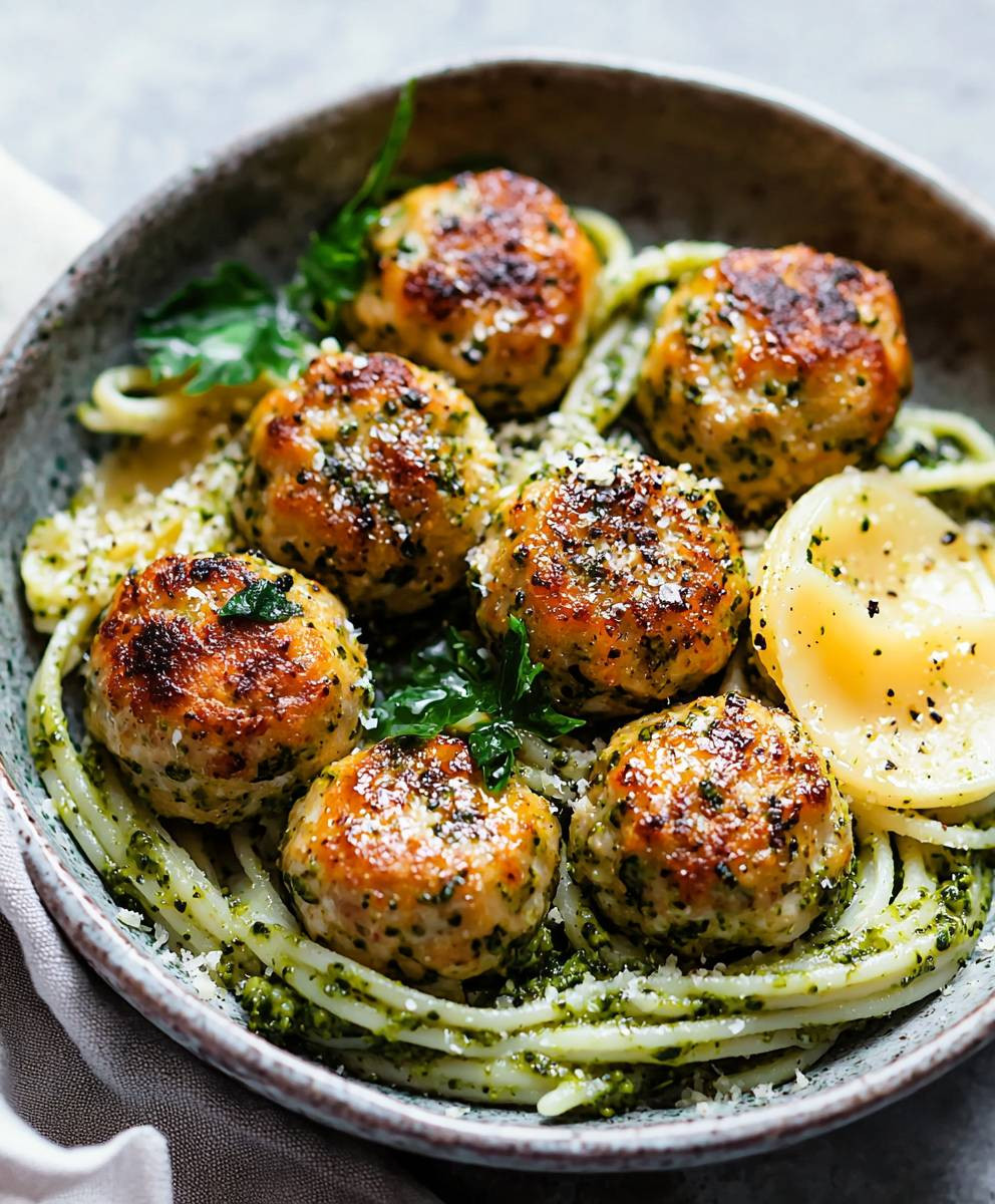 Baked Chicken Meatballs