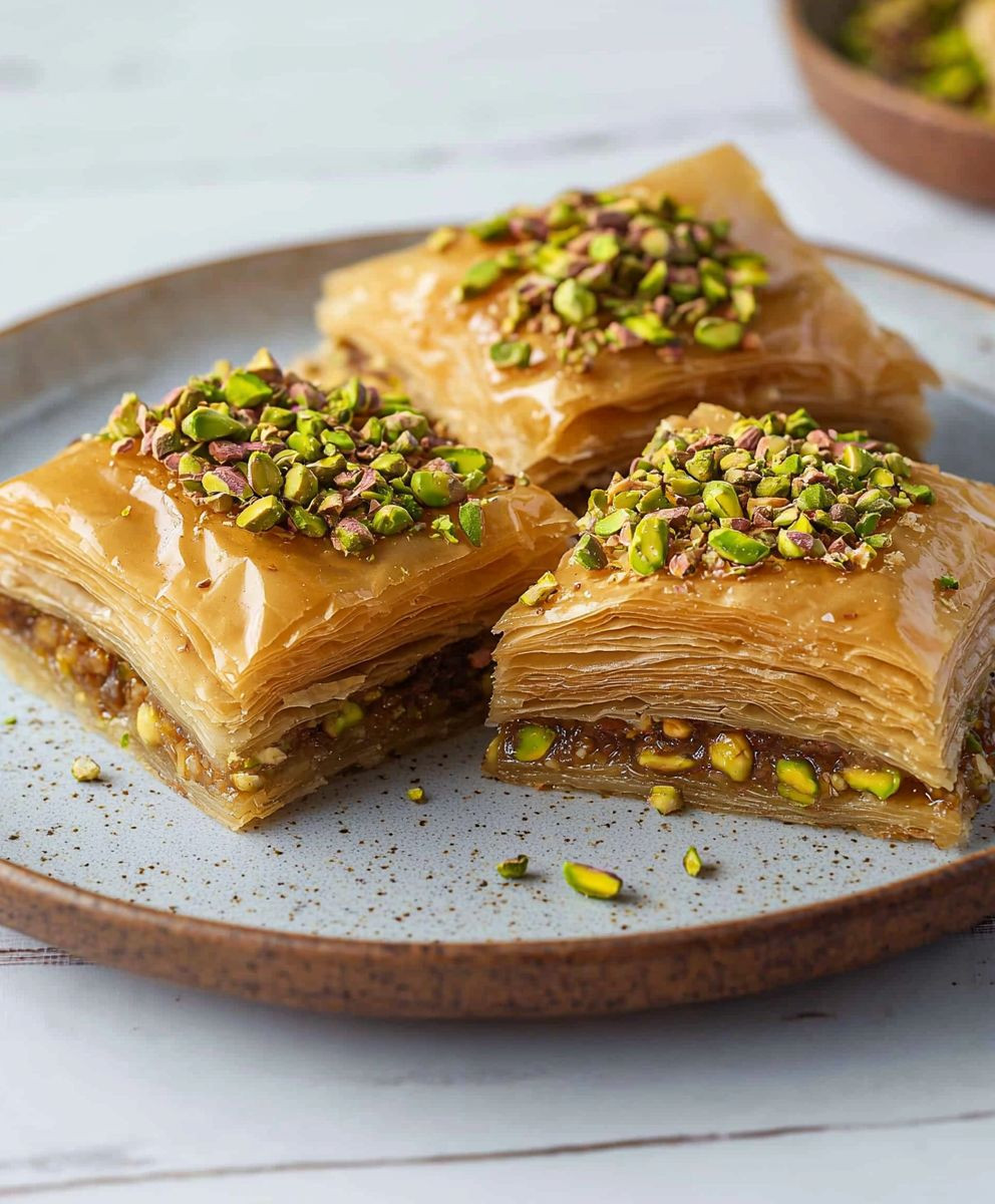 Pistachio Baklava Dessert