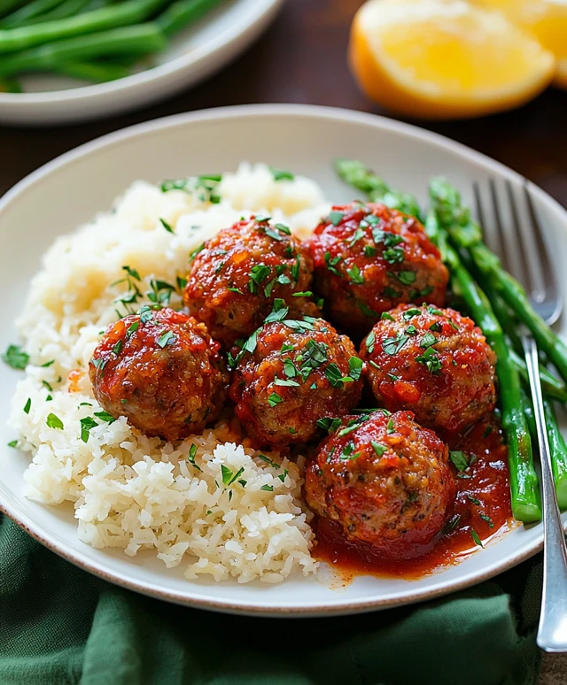 Porcupine Meatballs Dinner