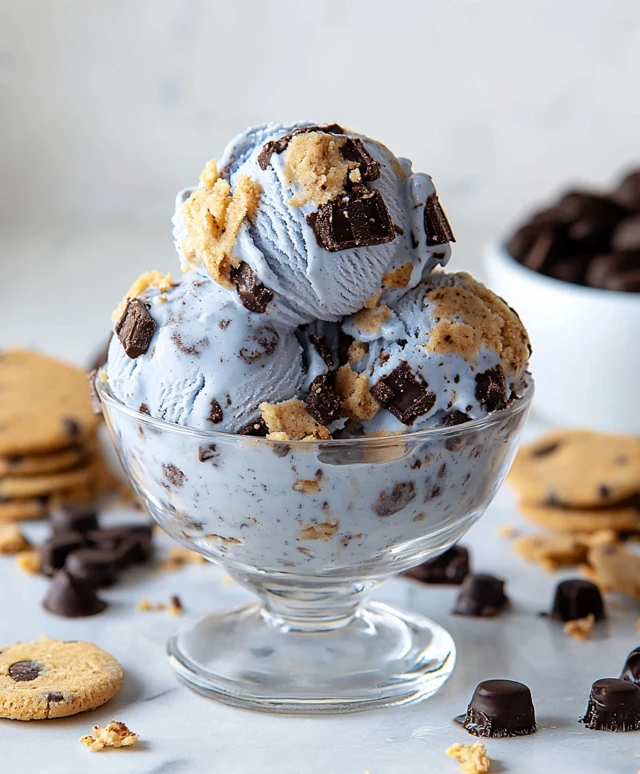 Vegan Cookie Monster Ice Cream