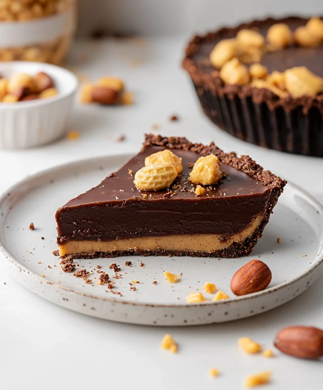 No-Bake Chocolate Peanut Butter Tart