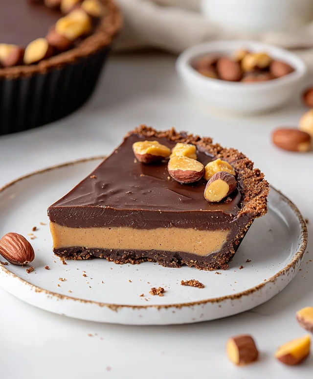 No-Bake Chocolate Peanut Butter Tart
