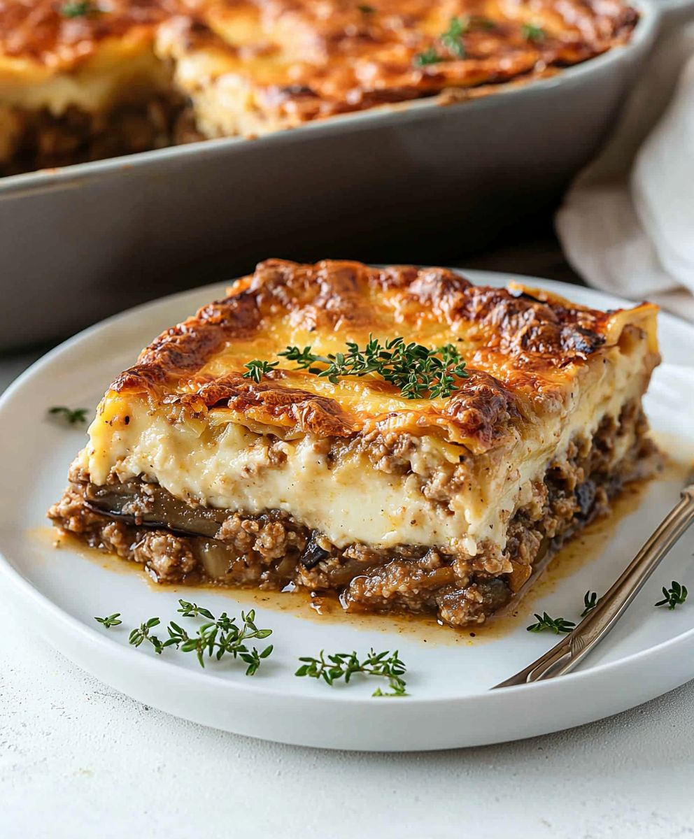 Eggplant Moussaka Dish