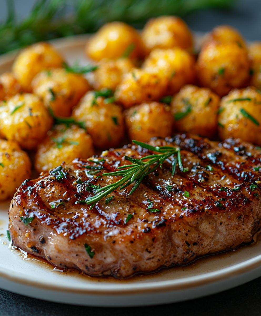 Lemon Garlic Pork Chops