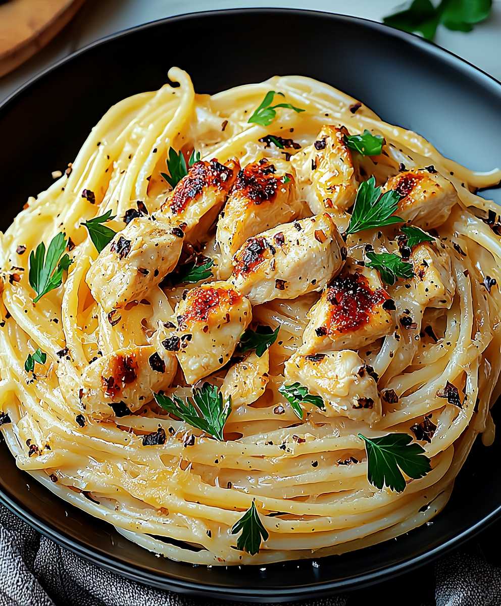 Garlic Butter Chicken Pasta