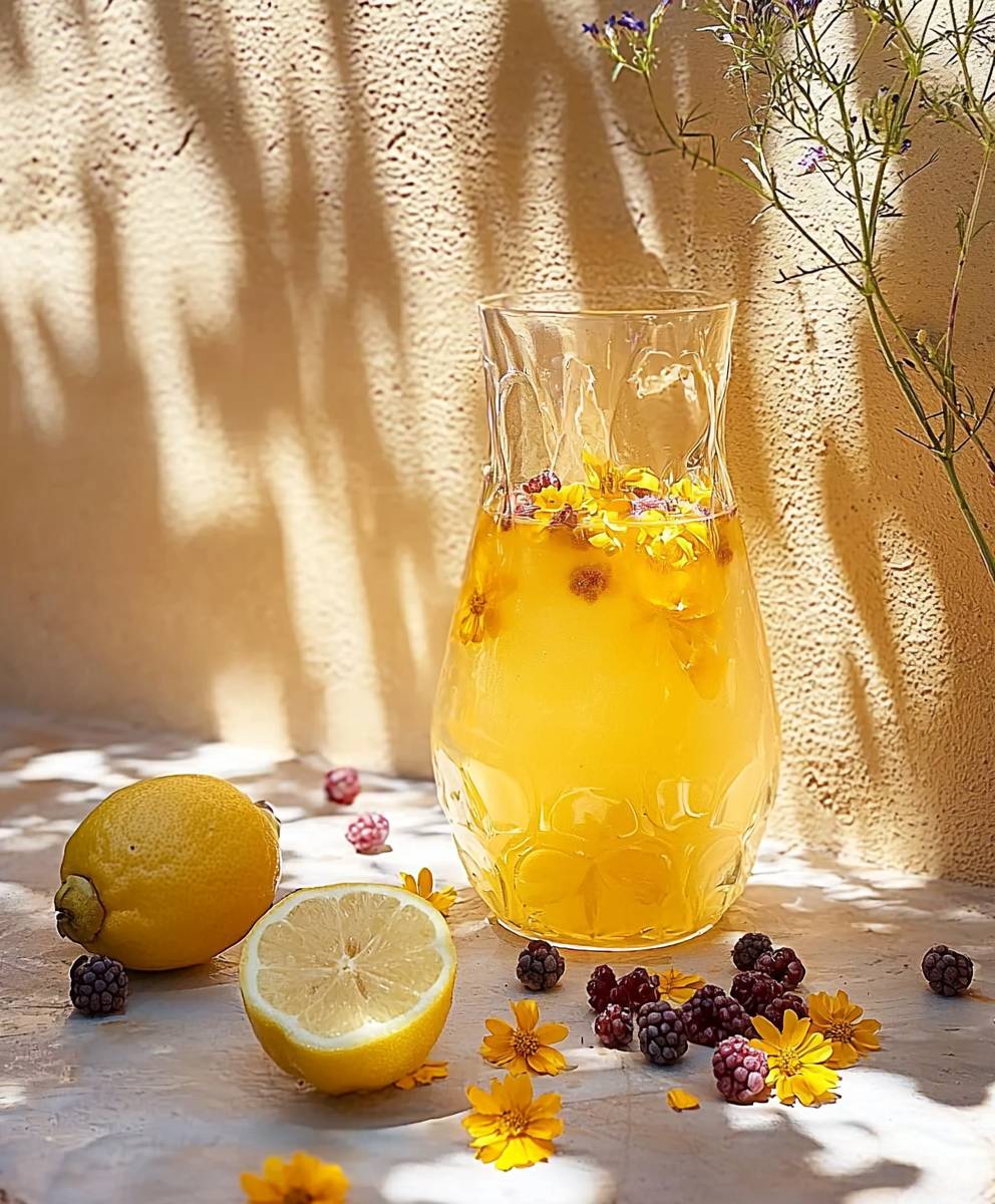Wild flower berry lemonade