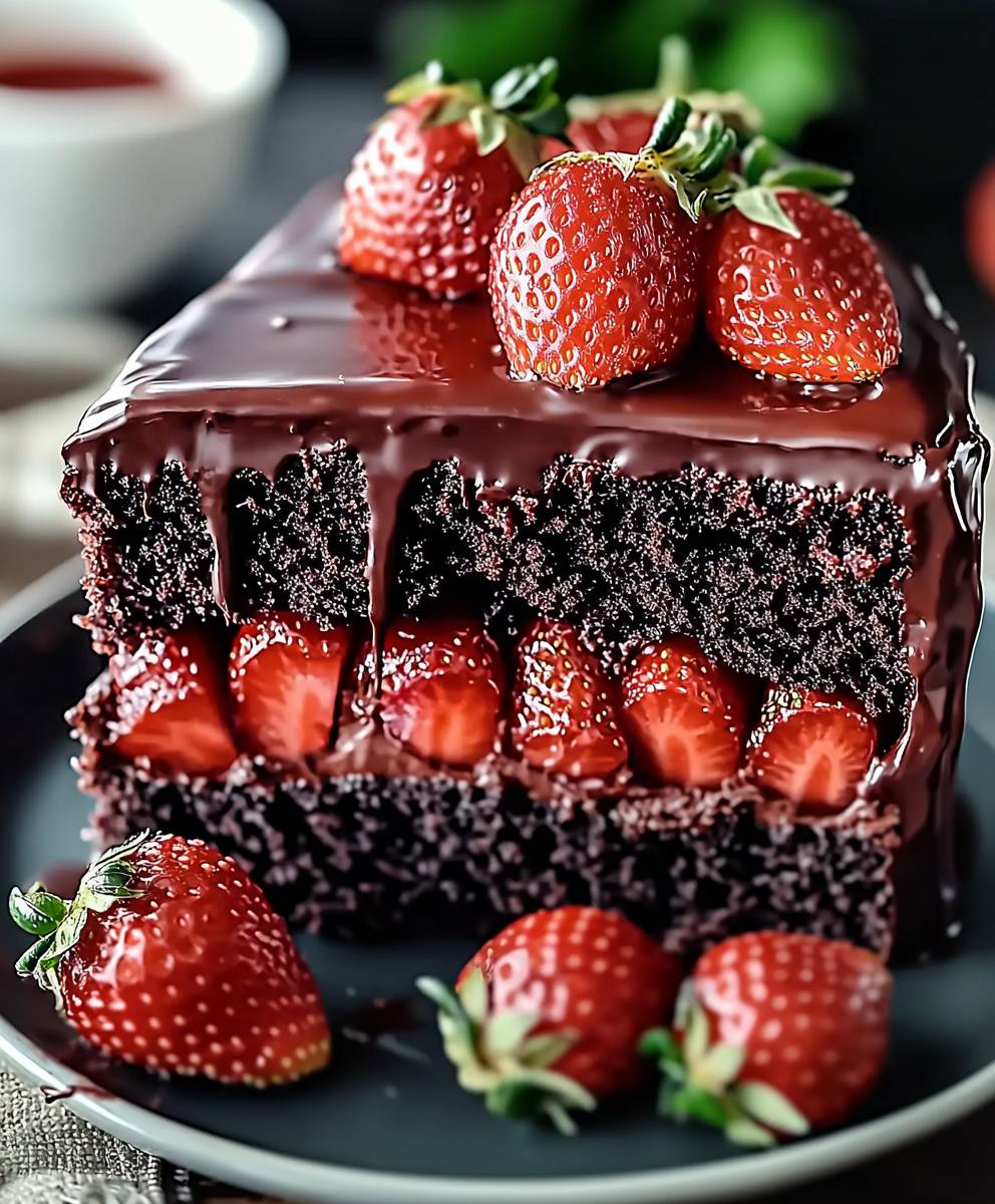 Chocolate Strawberry Cake
