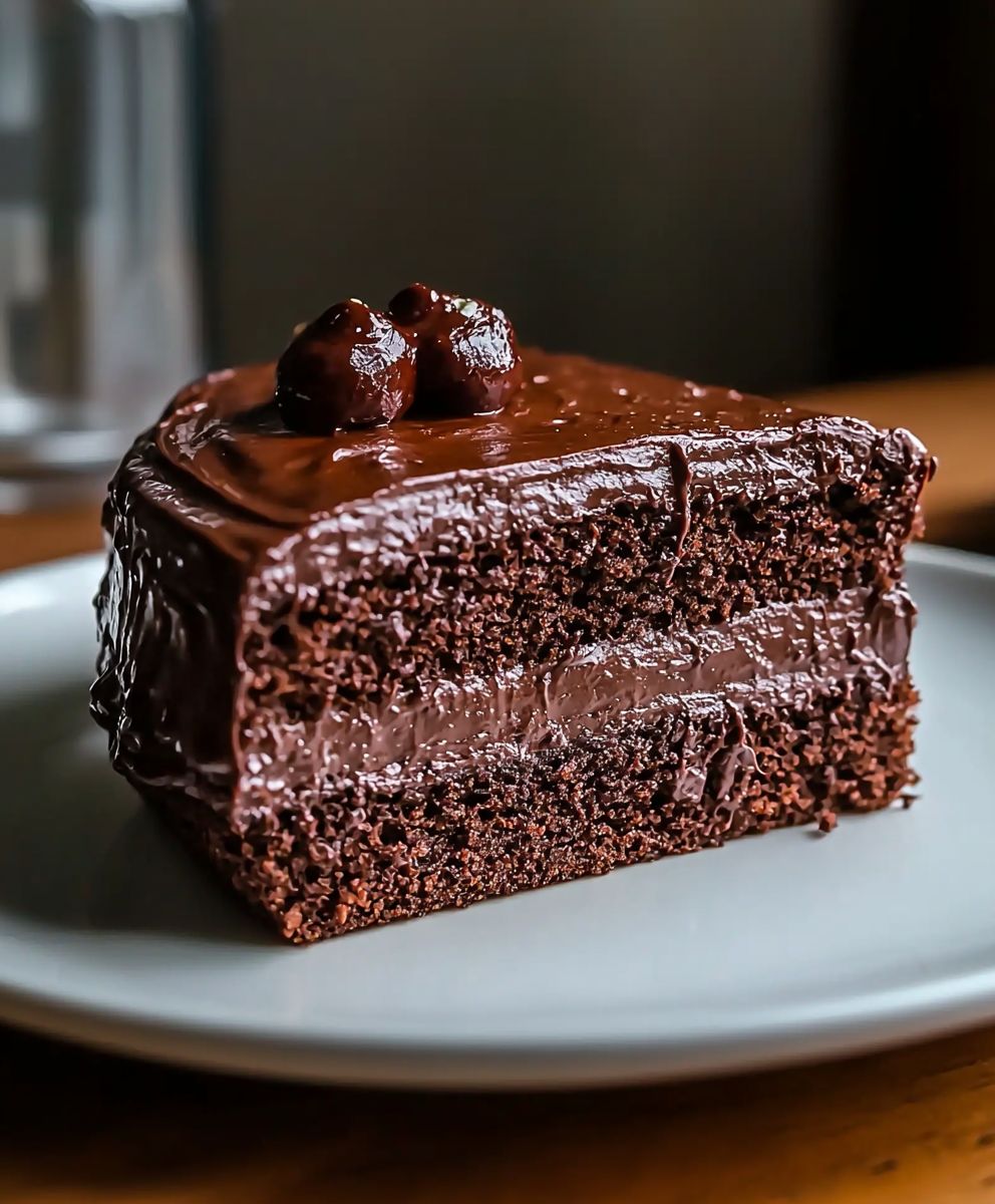 Fudge chocolate cake