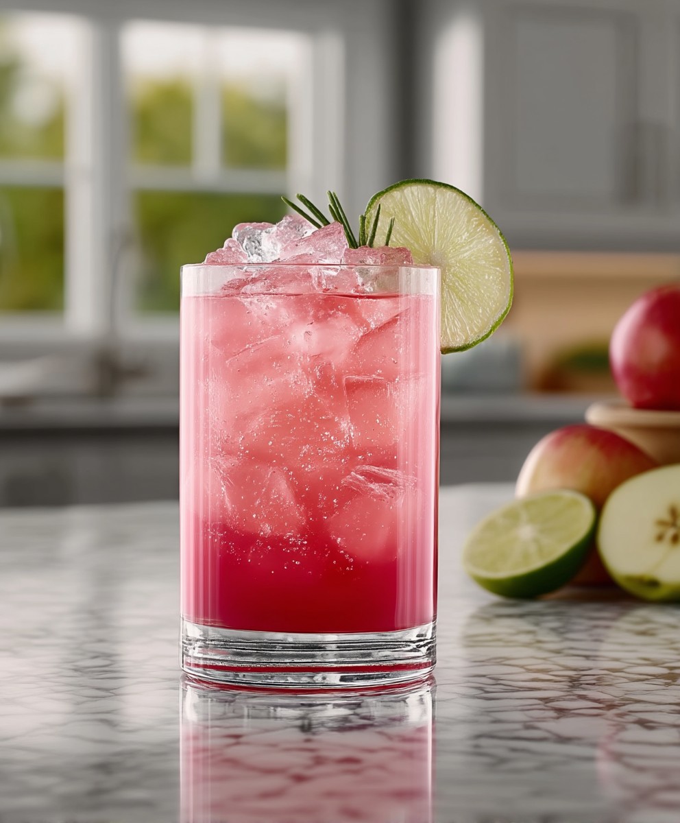 Apple rum cocktail