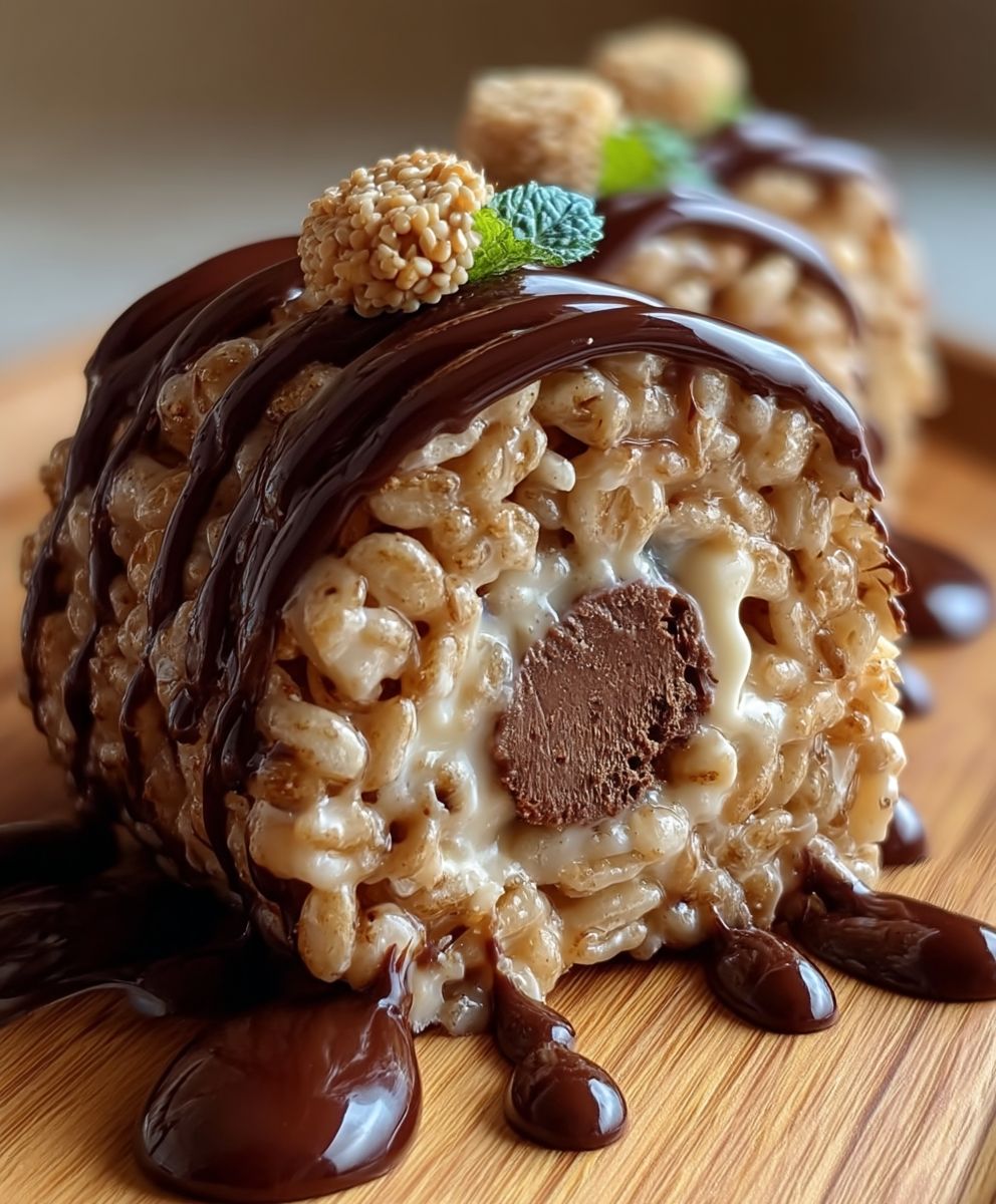Chocolate peanut butter krispies