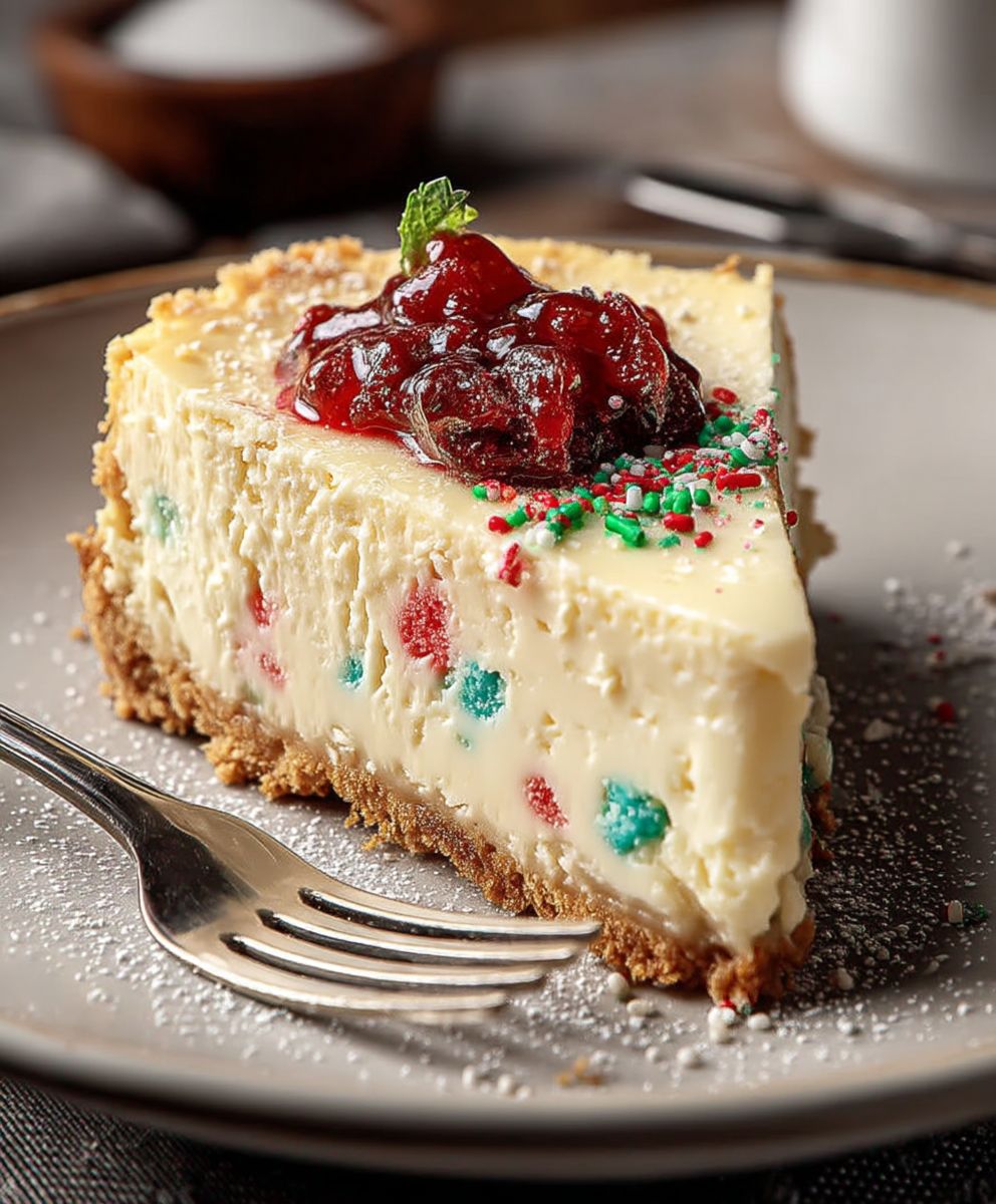 Sugar cookie cheesecake