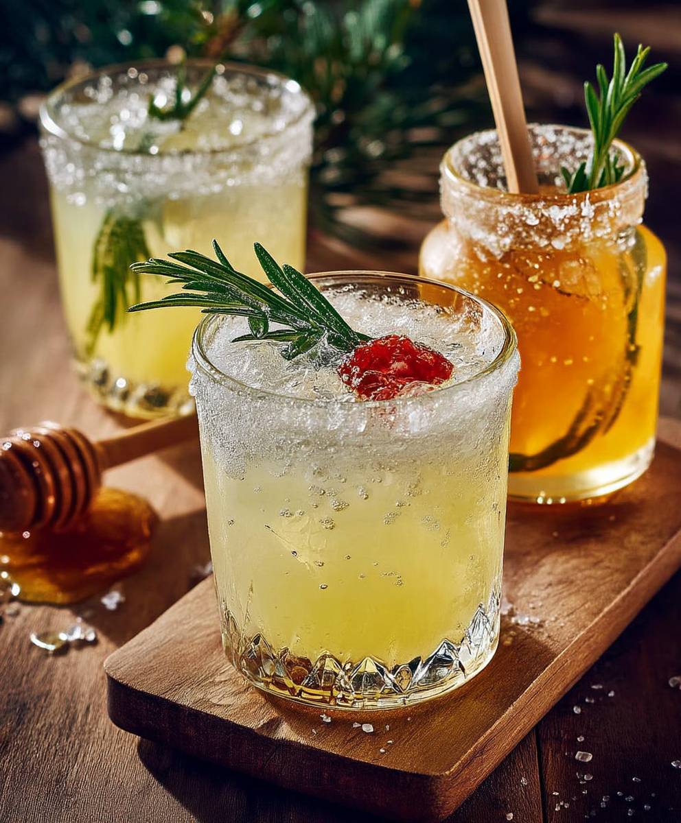 Maple rosemary cocktail