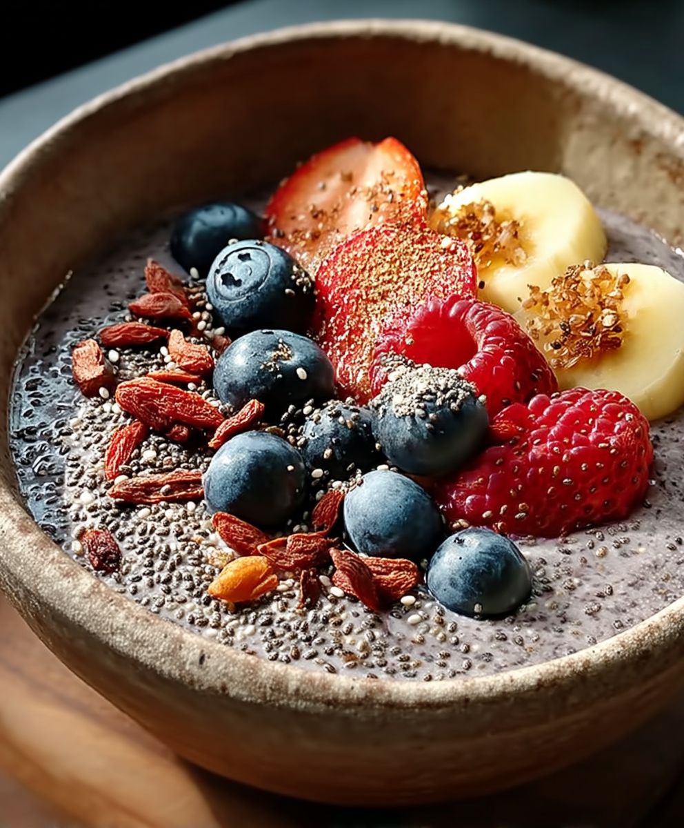 Breakfast bowl chia seeds