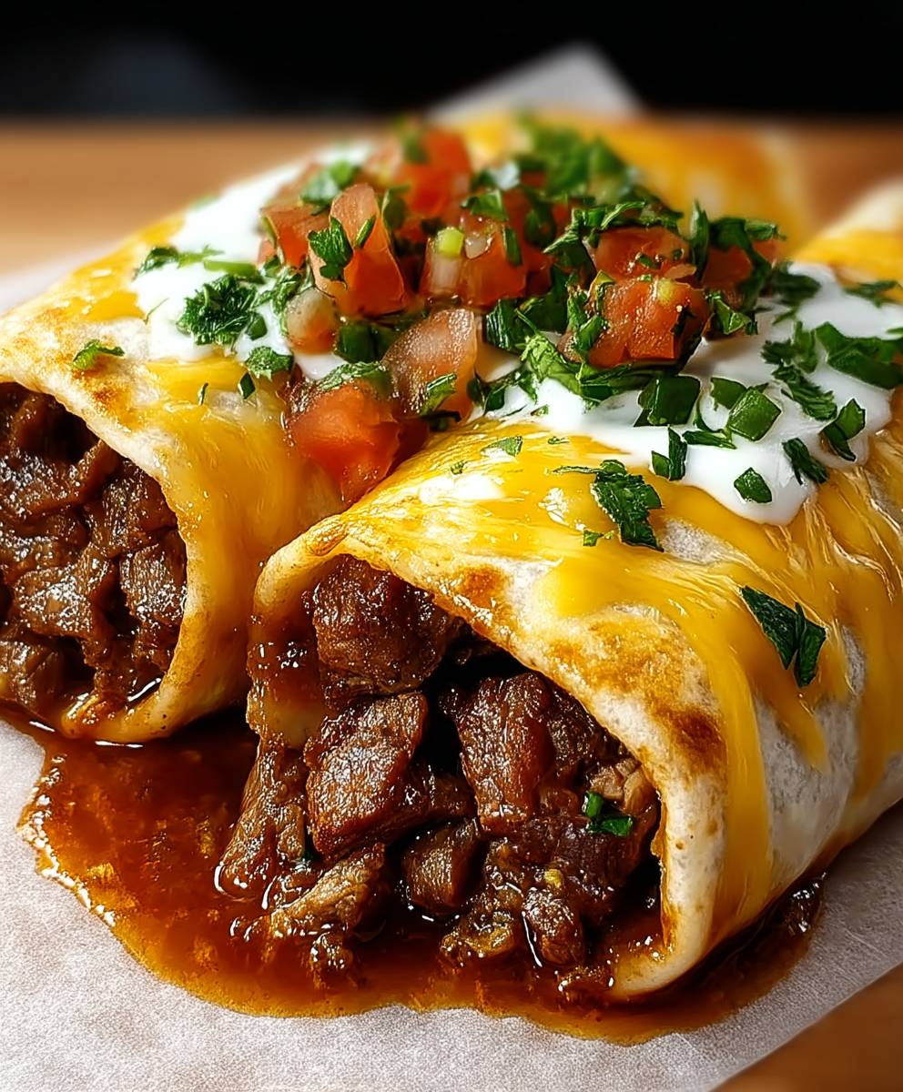 Beef burritos