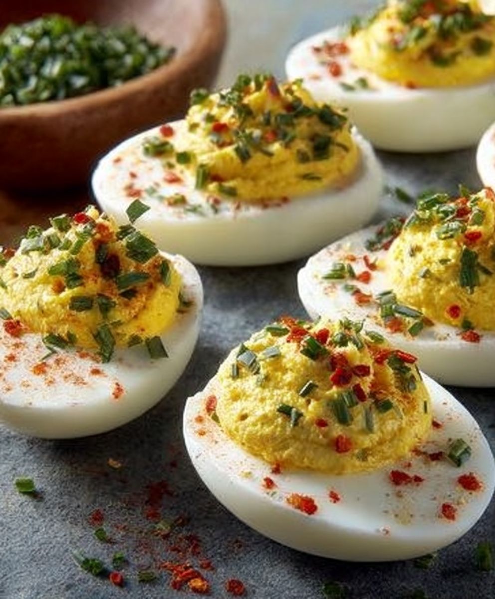Deviled eggs appetizer