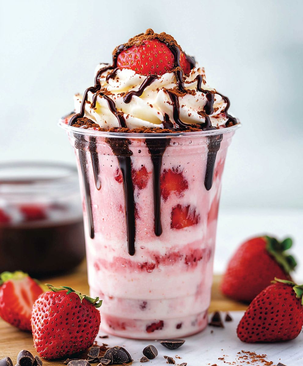 Strawberry Chocolate Frappuccino