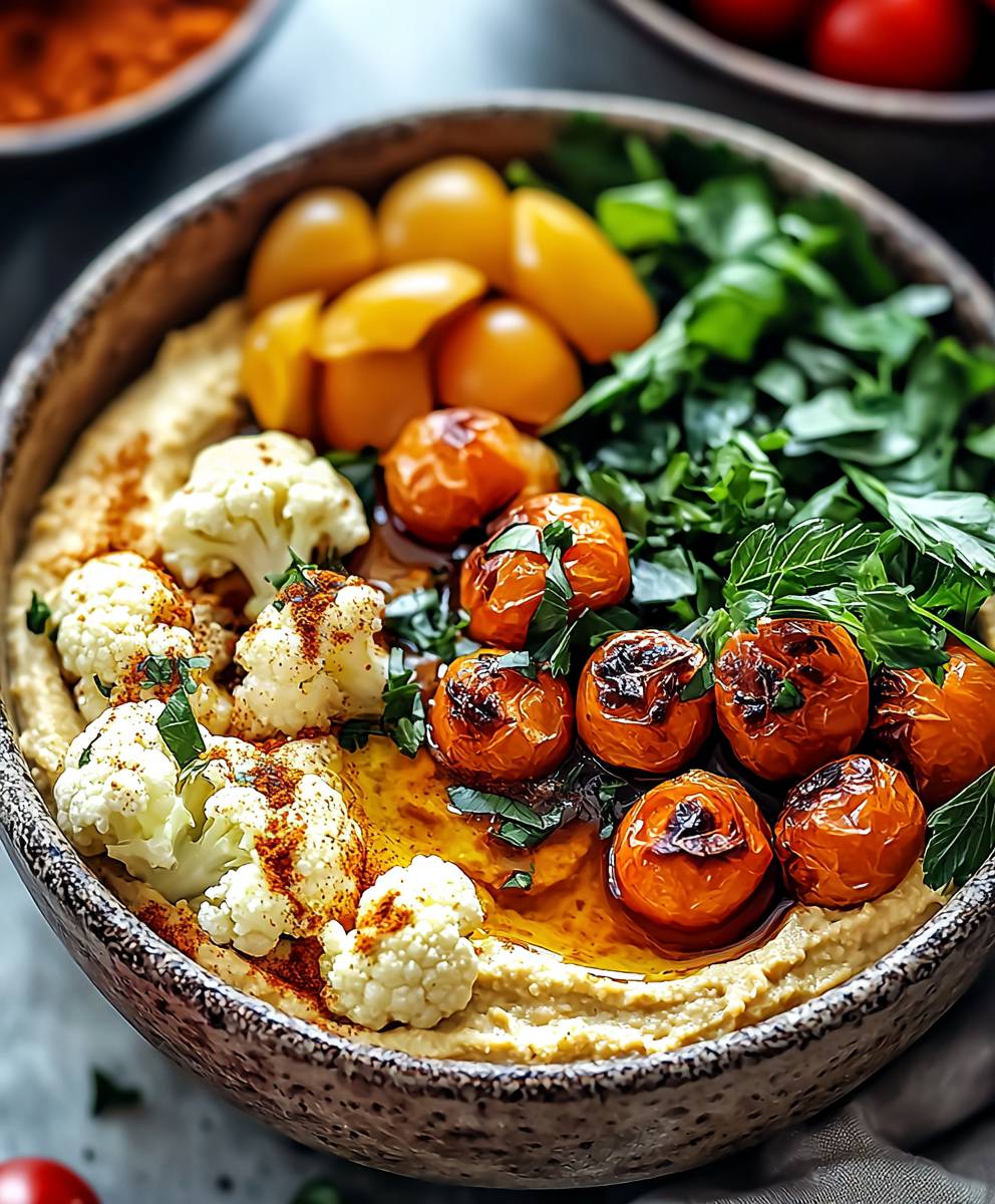 Cauliflower Hummus Bowls