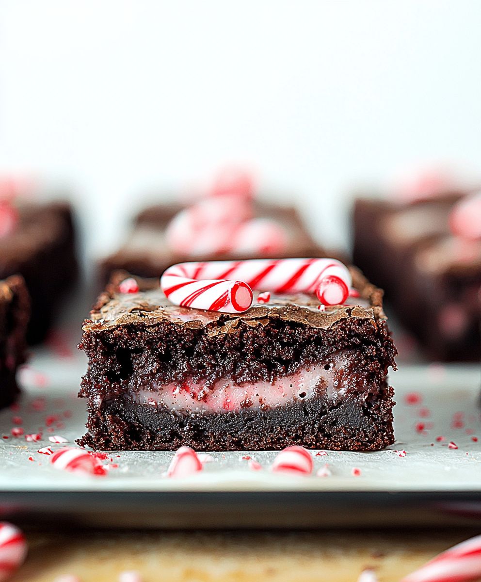 Candy Cane Brownies