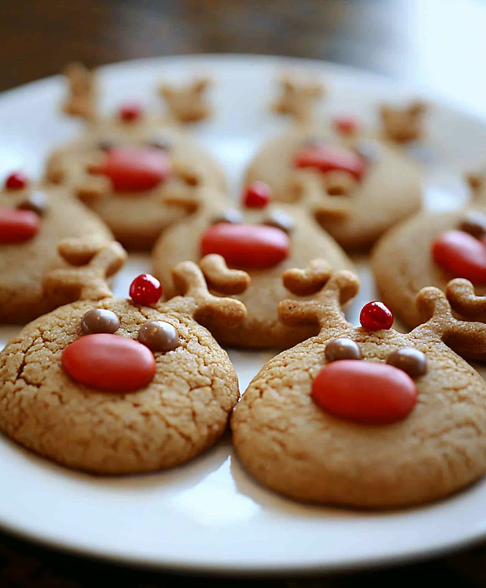 Peanut Butter Reindeer Cookies