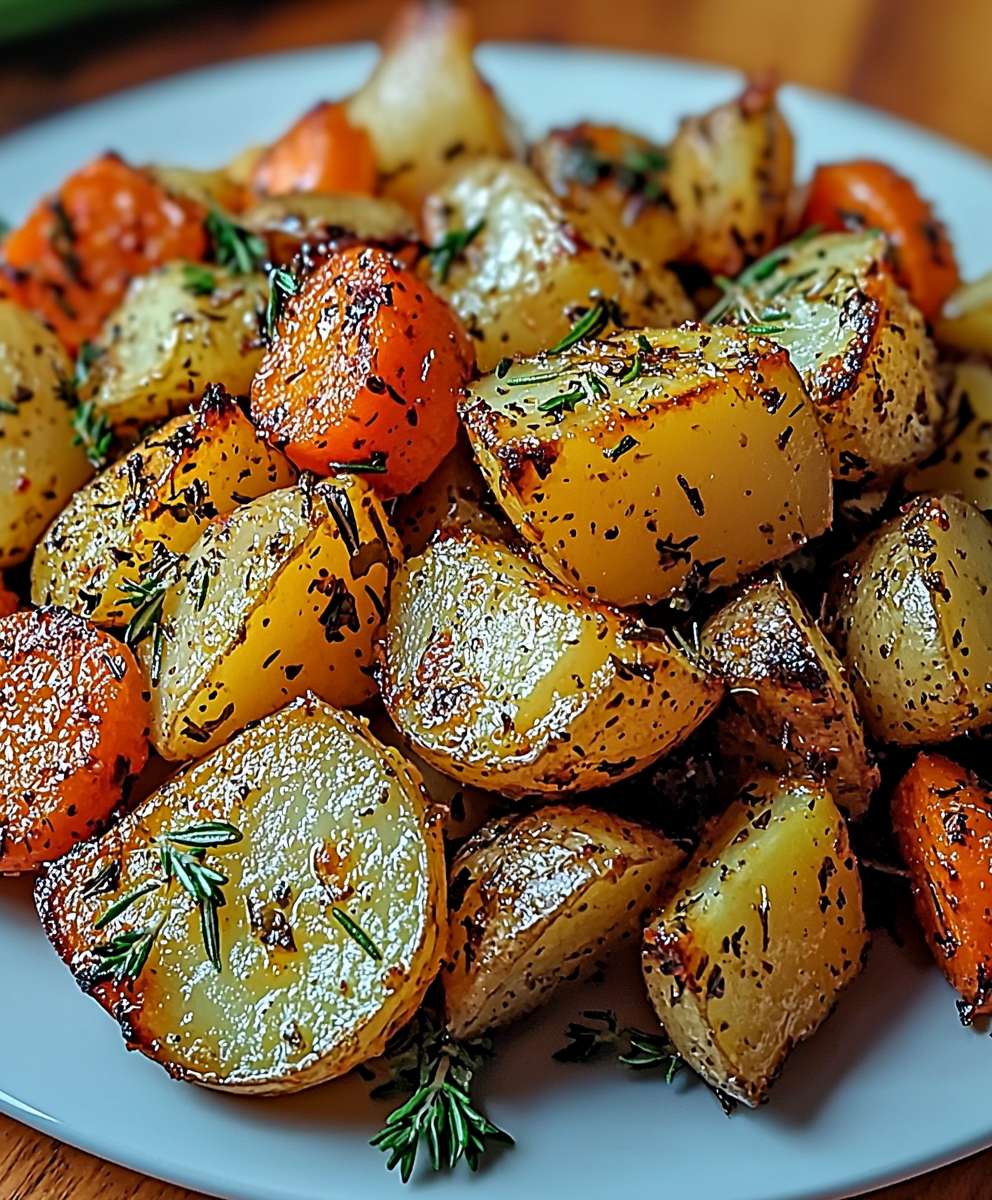 Roasted vegetables garlic herb