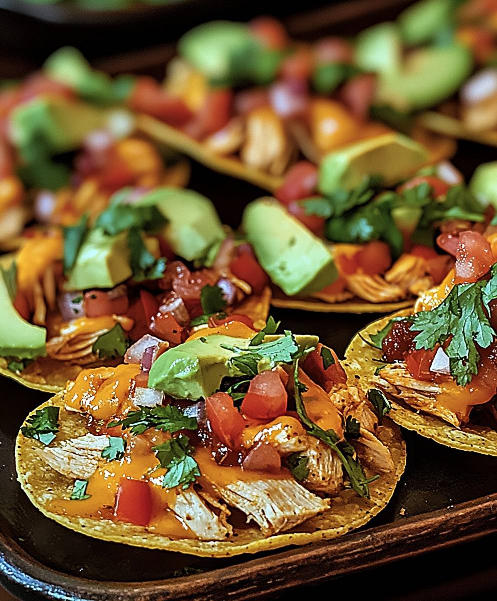 Chicken Tostadas Easy