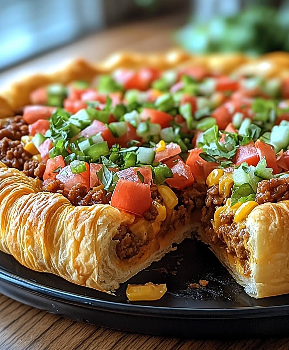 Crescent Roll Taco Bake