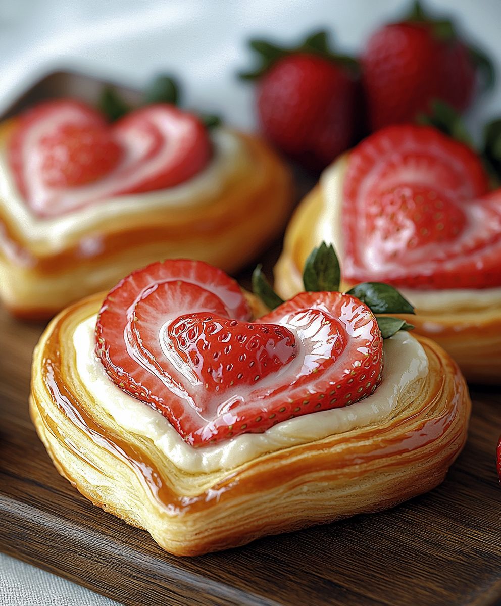 Strawberry Cream Cheese Danishes