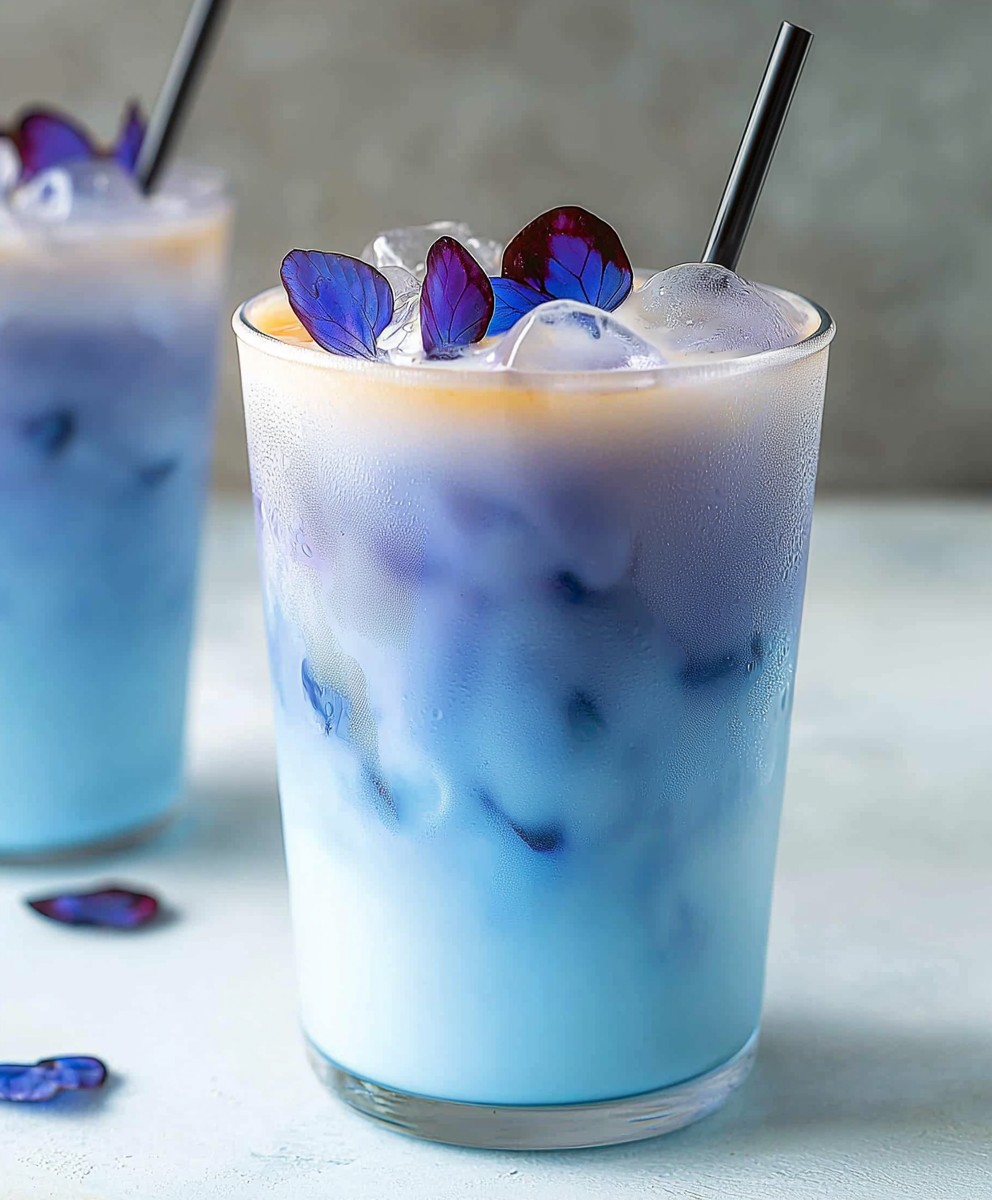 Butterfly Pea Flower Latte