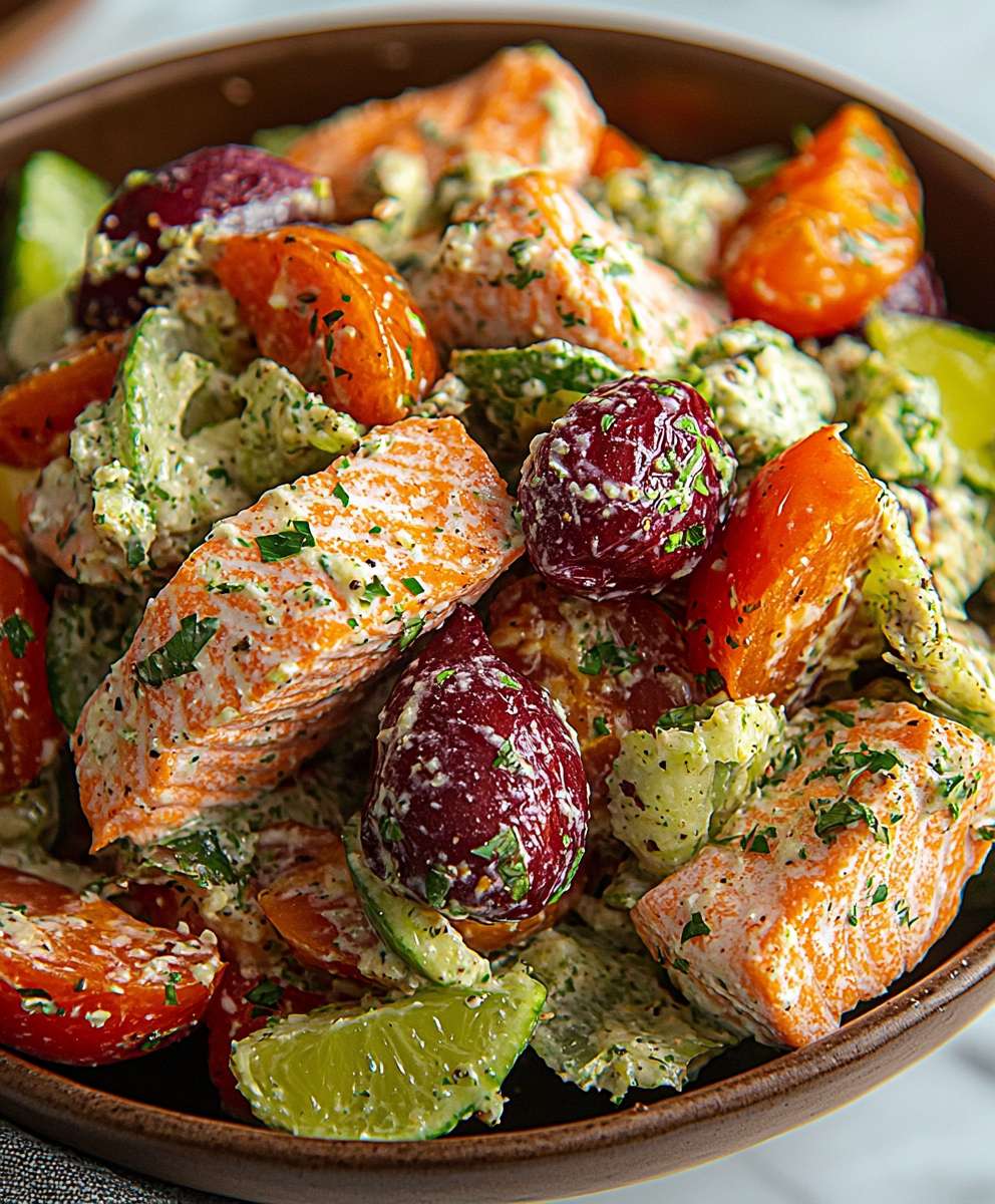 Mediterranean Salmon Salad