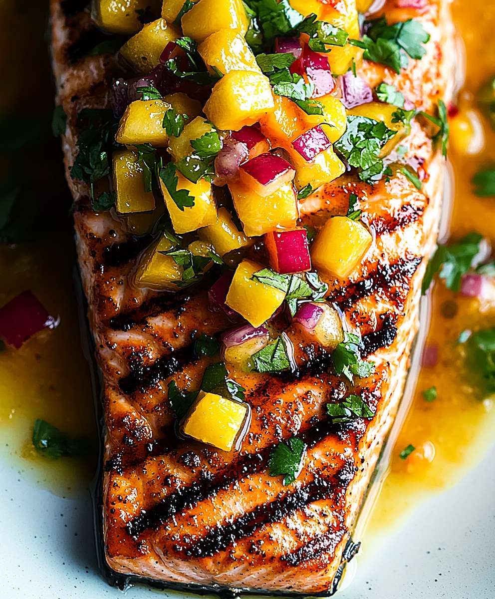 Grilled Salmon Mango Salsa