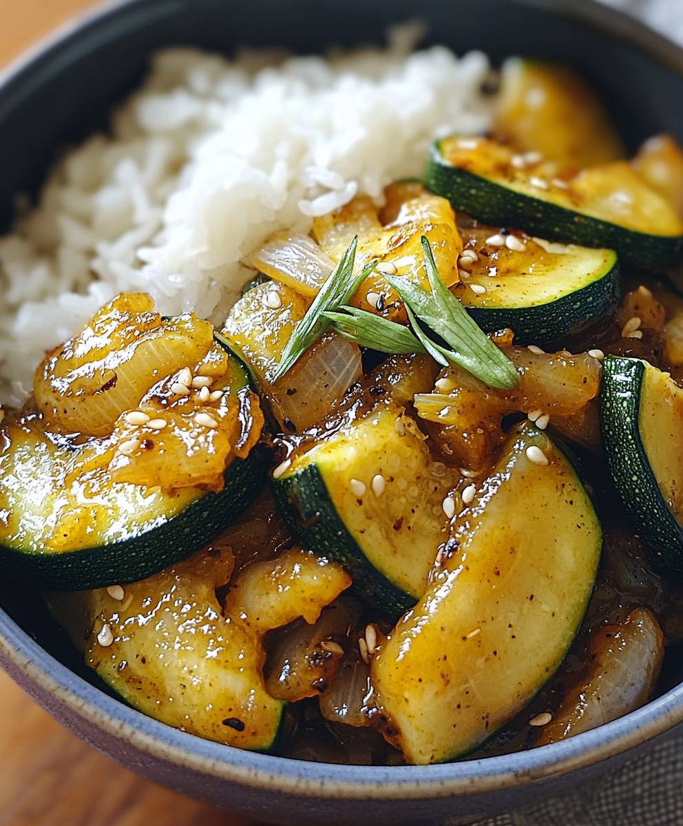 Zucchini stir fry