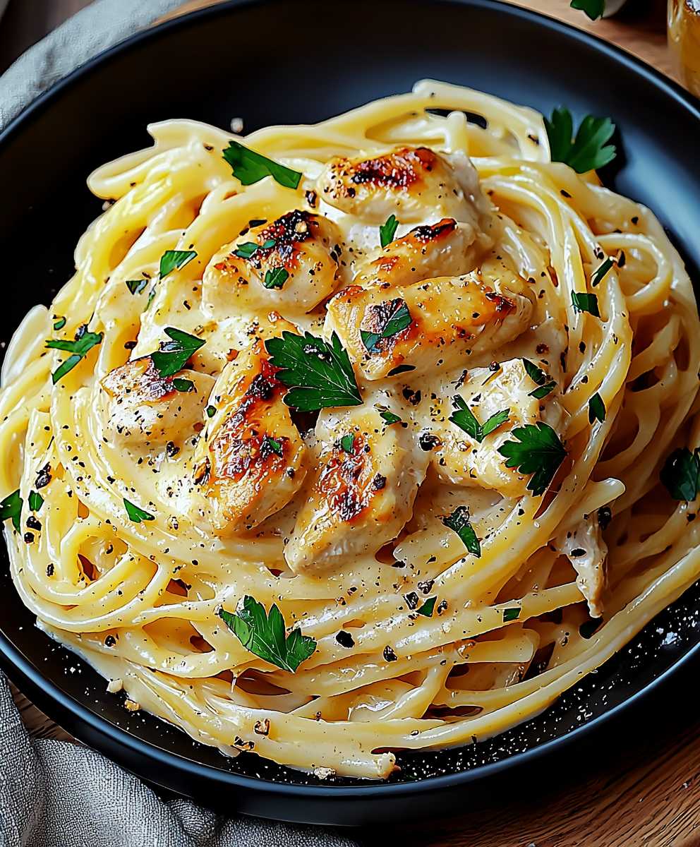 Garlic Butter Chicken Pasta