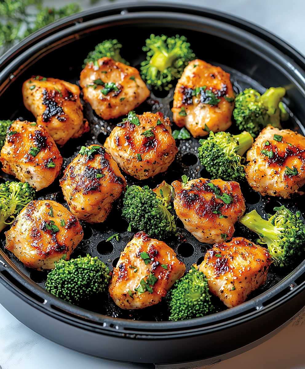 Air Fryer Chicken Broccoli
