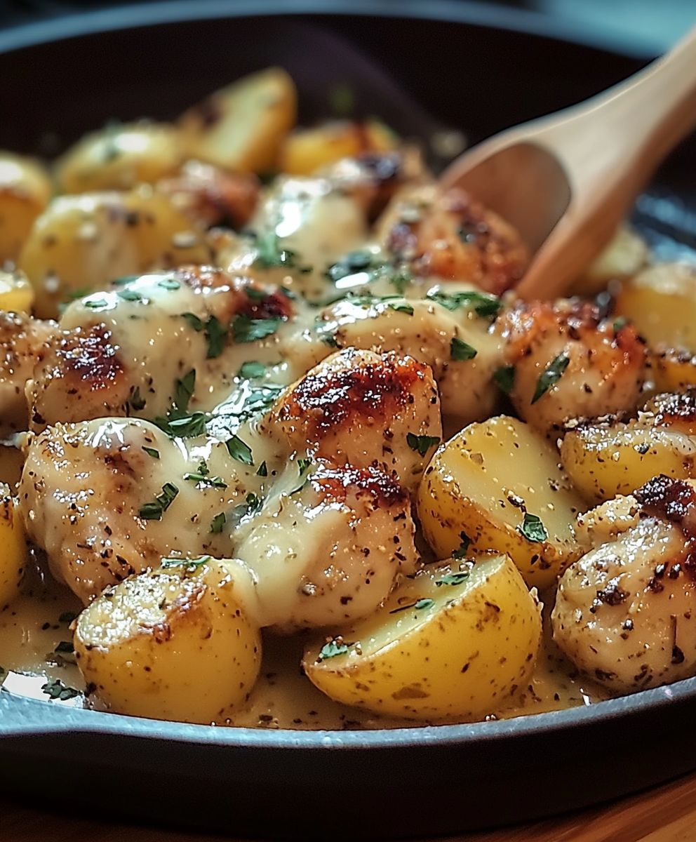 Garlic Parmesan Chicken Potatoes