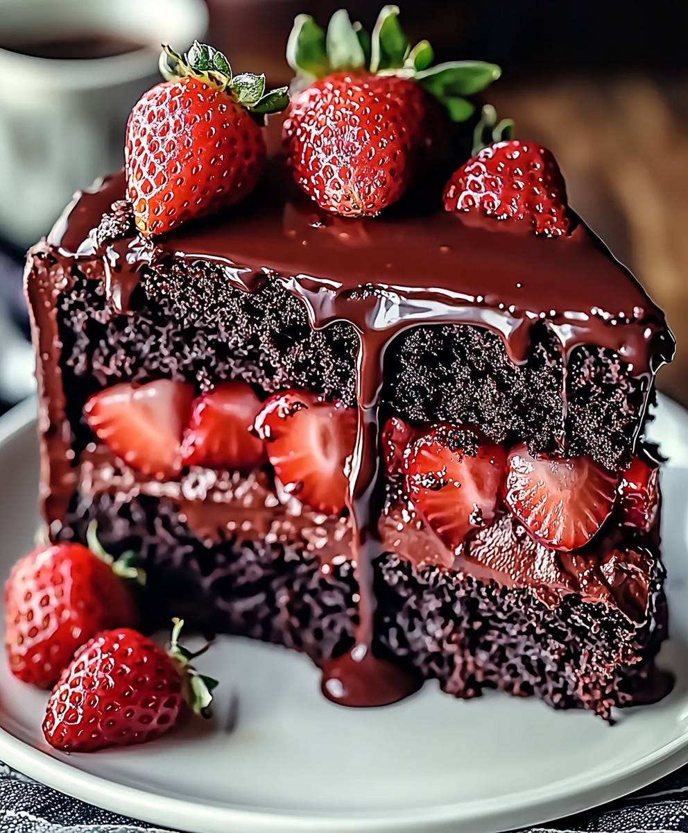 Chocolate Strawberry Cake