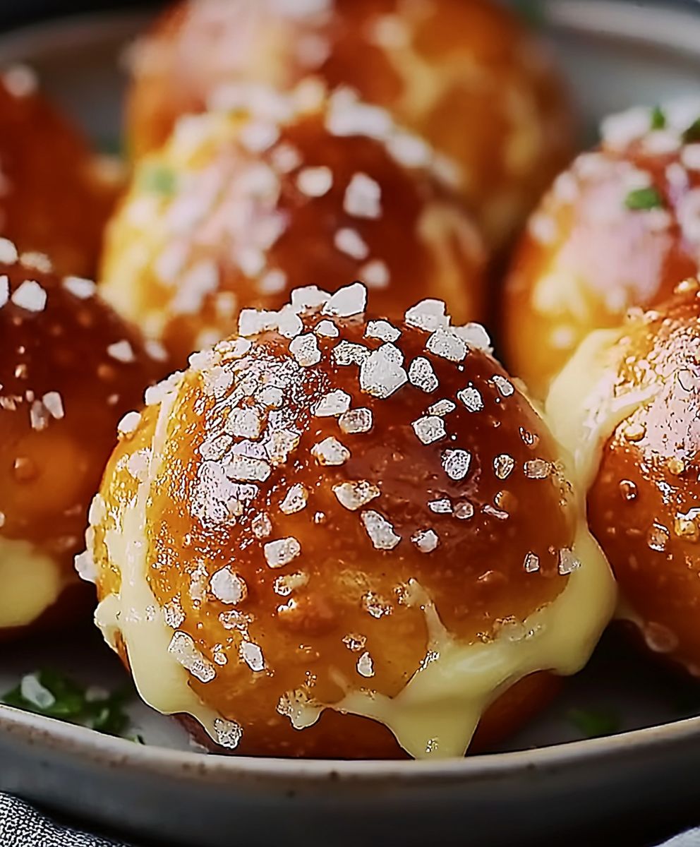 Cheesy Pretzel Bites