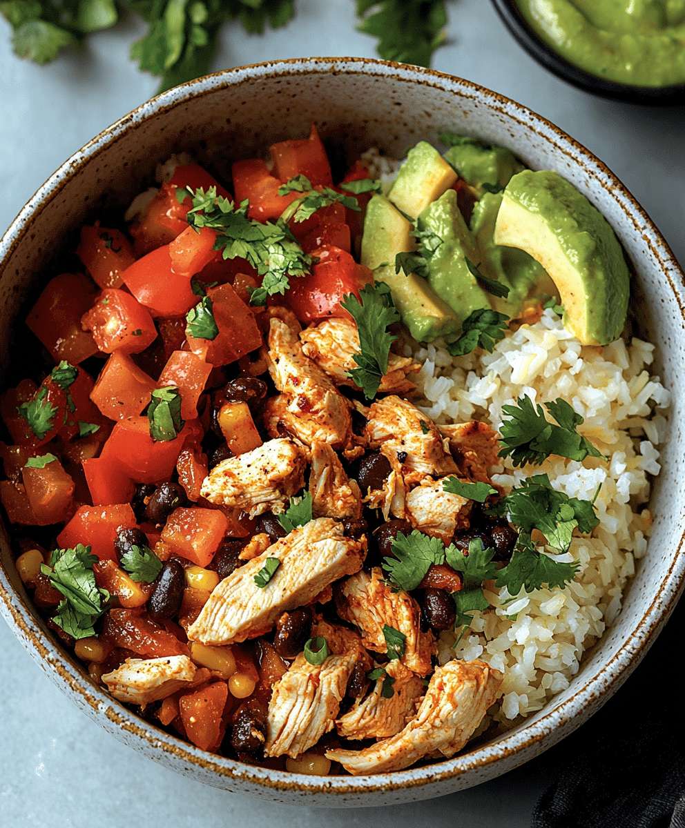Chicken Fajita Burrito Bowl