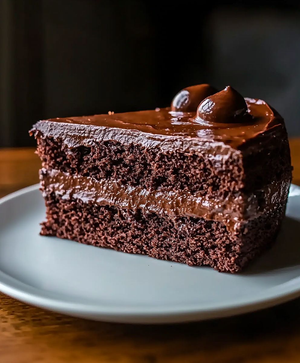 Fudge chocolate cake