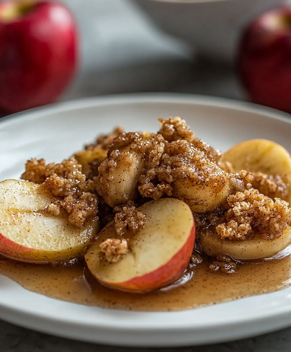 Crispy cinnamon apples
